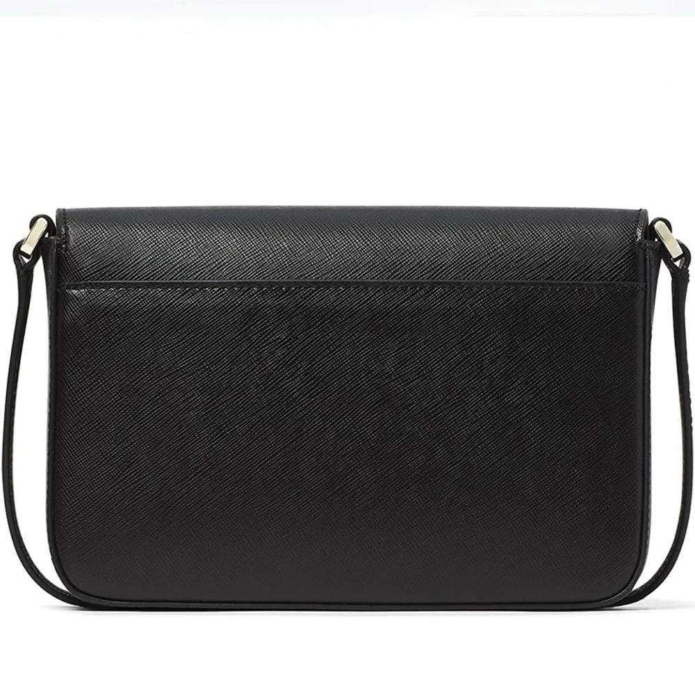 Kate Spade Sadie Envelope Crossbody in black. - Picture 4 of 5
